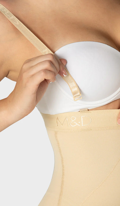 F-00466 - FAJA CORTA STRAPLESS 4 NIVELES
