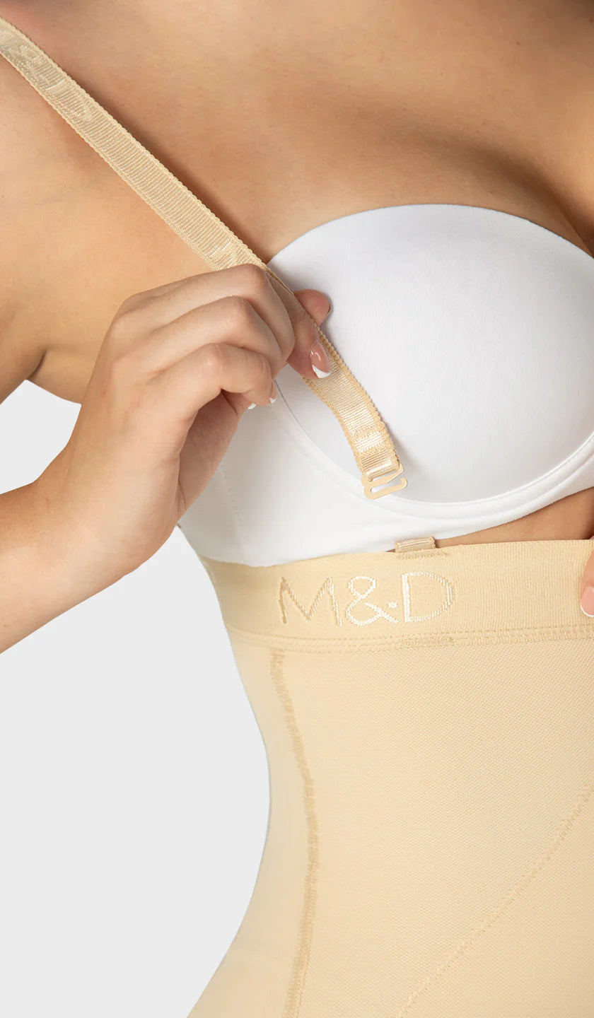 F-00466 - FAJA CORTA STRAPLESS 4 NIVELES