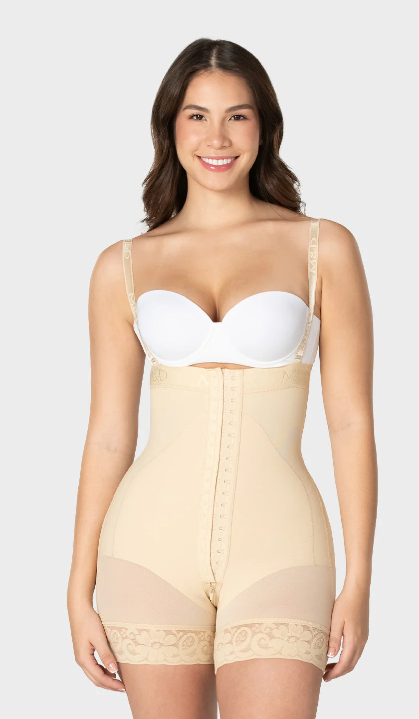 F-00466 - FAJA CORTA STRAPLESS 4 NIVELES