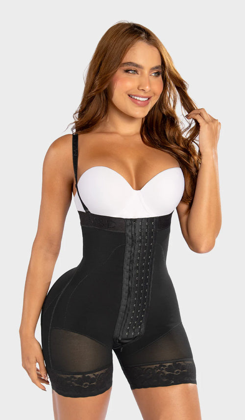 F-00466 - FAJA CORTA STRAPLESS 4 NIVELES