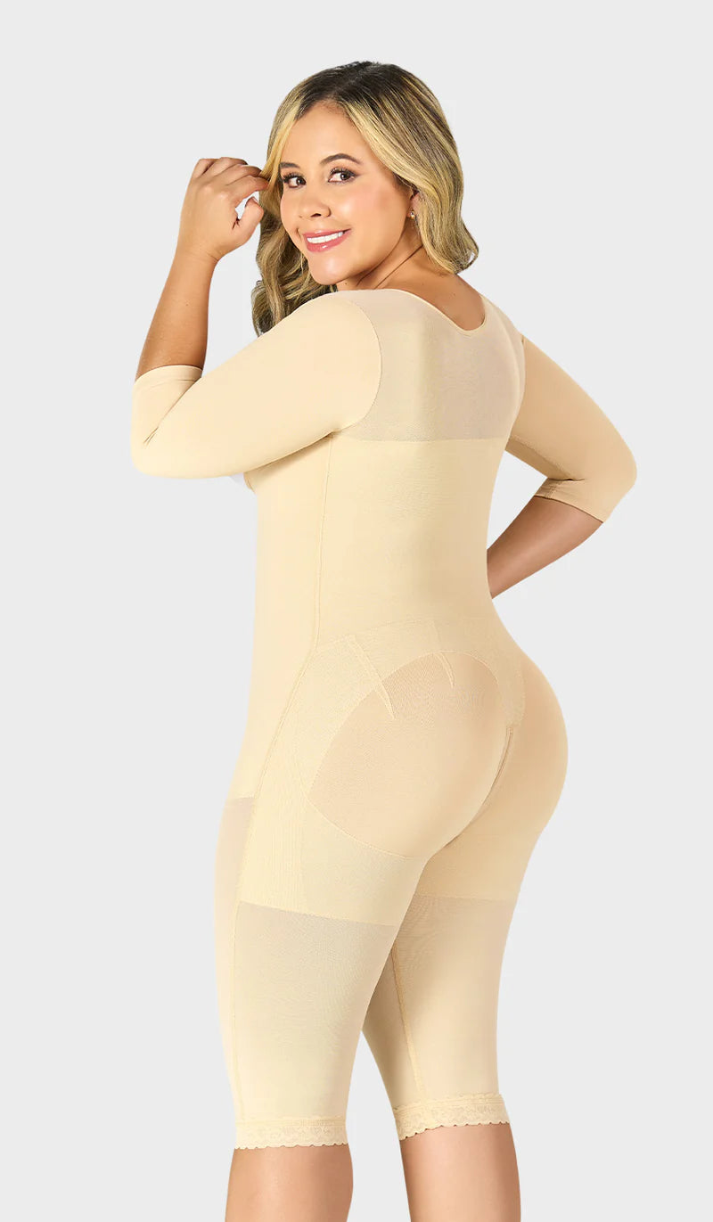 F-0074- Faja larga con cobertura en espalda y brazos