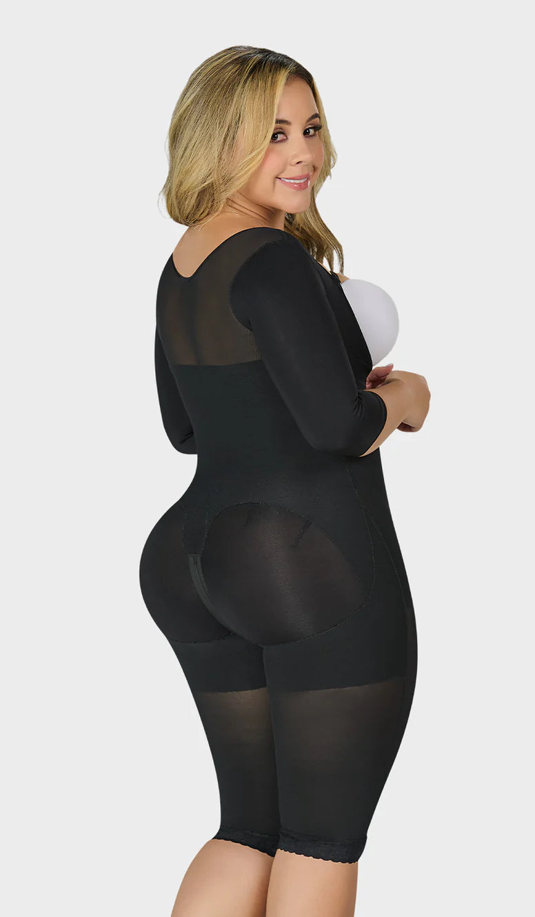 F-0074- Faja larga con cobertura en espalda y brazos