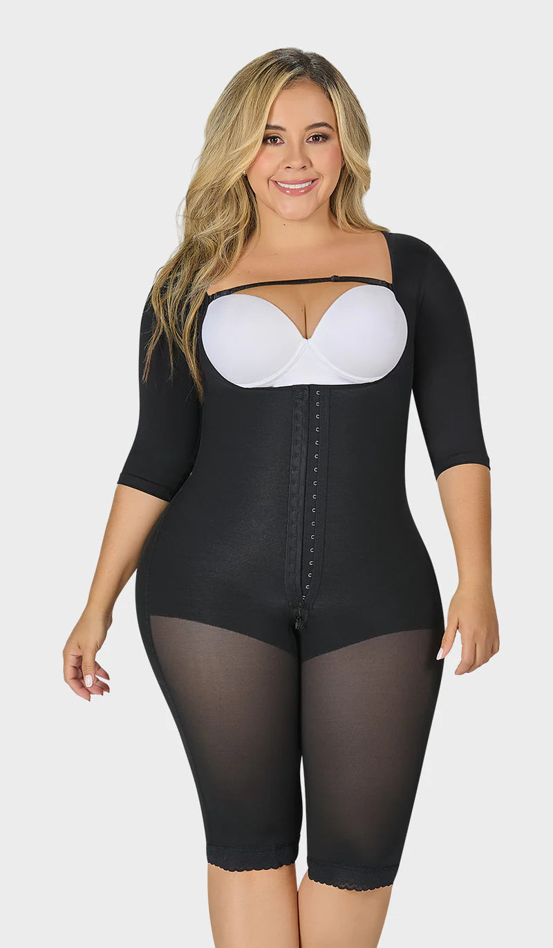F-0074- Faja larga con cobertura en espalda y brazos