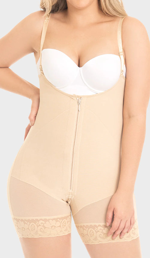 Faja M&D F-0768 Faja corta moldeadora con cierre frontal